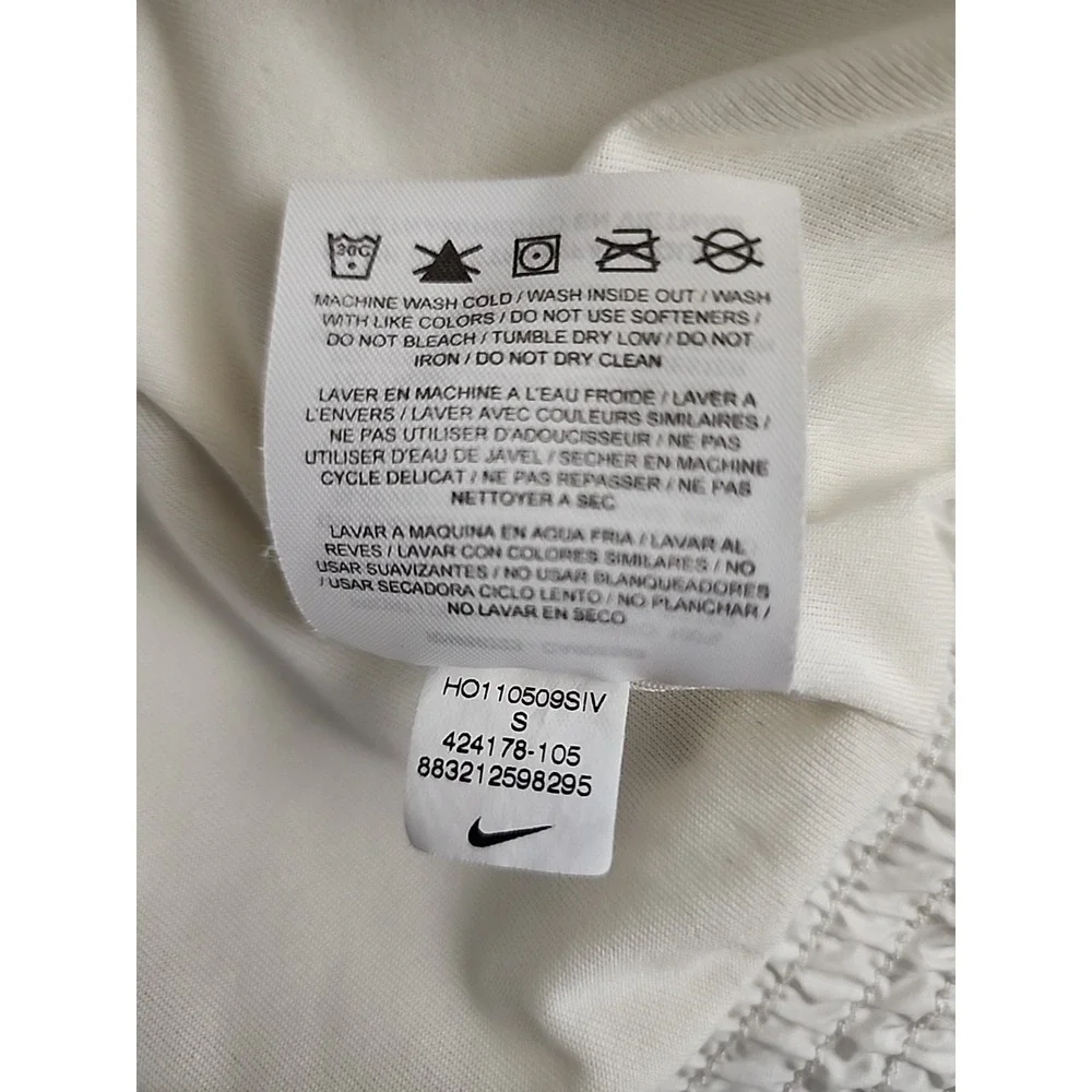 Nike Golf Jacket Vest Womens Small Ivory Puffy Removable Sleeves Pickle‎ ball S